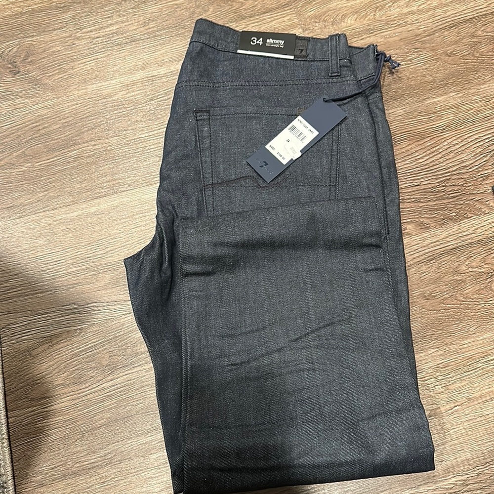 Slim straight leg jeans